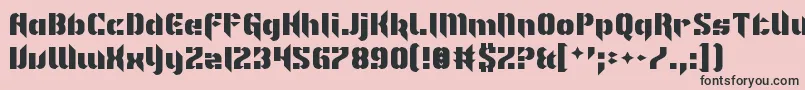 ImNotLikeMostFonts Font – Black Fonts on Pink Background