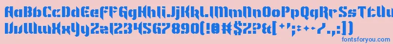 fuente ImNotLikeMostFonts – Fuentes Azules Sobre Fondo Rosa