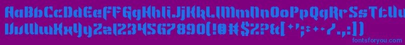 fuente ImNotLikeMostFonts – Fuentes Azules Sobre Fondo Morado