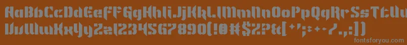 ImNotLikeMostFonts Font – Gray Fonts on Brown Background
