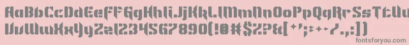 ImNotLikeMostFonts Font – Gray Fonts on Pink Background