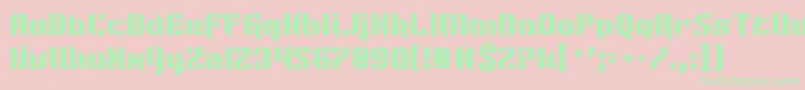 ImNotLikeMostFonts Font – Green Fonts on Pink Background