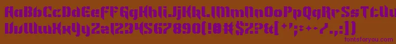 ImNotLikeMostFonts Font – Purple Fonts on Brown Background