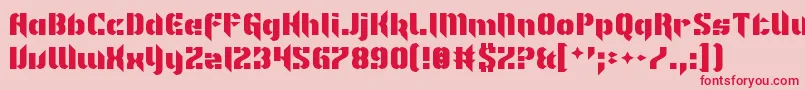 ImNotLikeMostFonts Font – Red Fonts on Pink Background