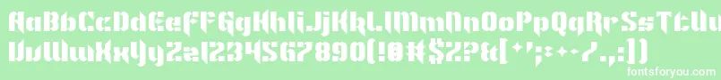 ImNotLikeMostFonts Font – White Fonts on Green Background