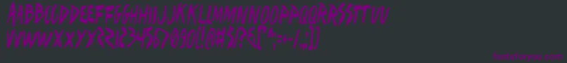 Iwantc Font – Purple Fonts on Black Background