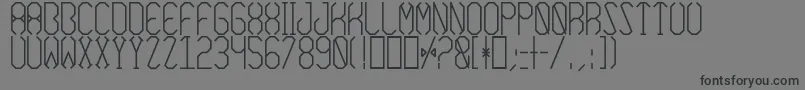 フォントAzimuthBold – 黒い文字の灰色の背景