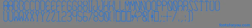 AzimuthBold Font – Blue Fonts on Gray Background