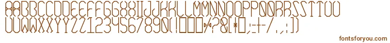 AzimuthBold-fontti – ruskeat fontit valkoisella taustalla