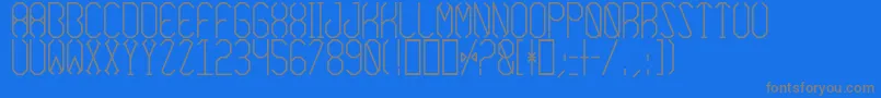 AzimuthBold Font – Gray Fonts on Blue Background