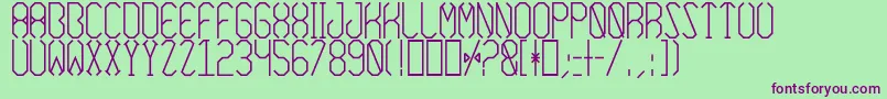 AzimuthBold Font – Purple Fonts on Green Background