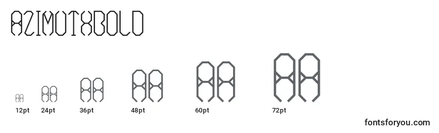 AzimuthBold Font Sizes