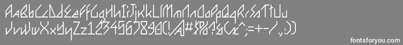 More about Ergonome Font Ergonome Font – White Fonts on Gray Background