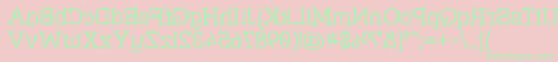 Strslmi Font – Green Fonts on Pink Background