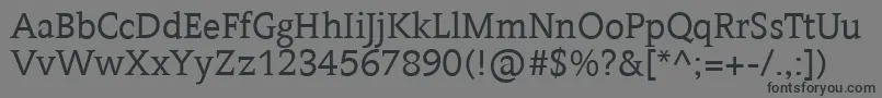 Contra Font – Black Fonts on Gray Background