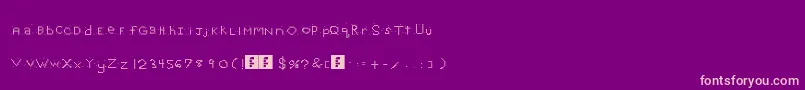 Шрифт MyLuckyStars – розовые шрифты на фиолетовом фоне