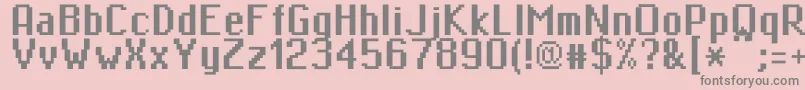 Minimasa Font – Gray Fonts on Pink Background