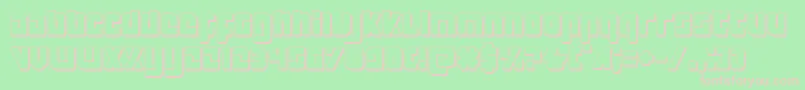 Exoplanet3D Font – Pink Fonts on Green Background