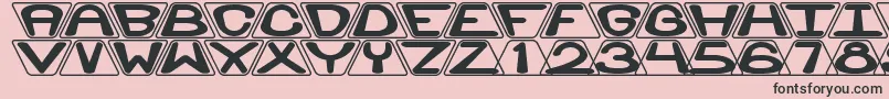 ZoidalBrk Font – Black Fonts on Pink Background