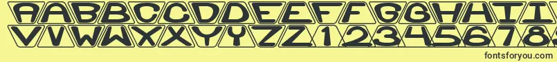 ZoidalBrk Font – Black Fonts on Yellow Background