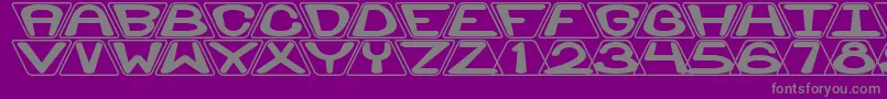 ZoidalBrk Font – Gray Fonts on Purple Background