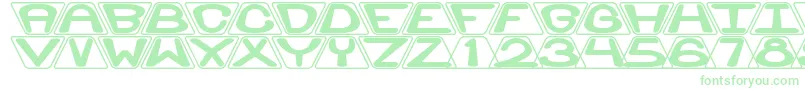 ZoidalBrk Font – Green Fonts on White Background