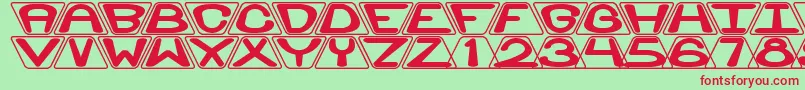 ZoidalBrk Font – Red Fonts on Green Background