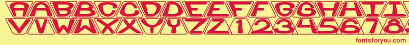 ZoidalBrk Font – Red Fonts on Yellow Background