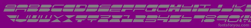 Czcionka QuickmarkItalic – szare czcionki na fioletowym tle