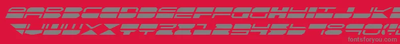 QuickmarkItalic Font – Gray Fonts on Red Background