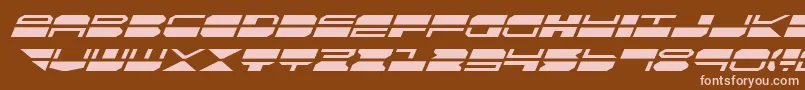 QuickmarkItalic Font – Pink Fonts on Brown Background