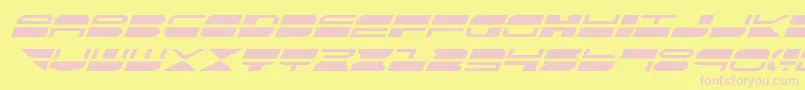 QuickmarkItalic Font – Pink Fonts on Yellow Background