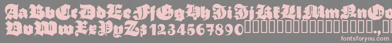 Weitere Informationen zur AsgardianWars-Schriftart AsgardianWars-Schriftart – Rosa Schriften auf grauem Hintergrund