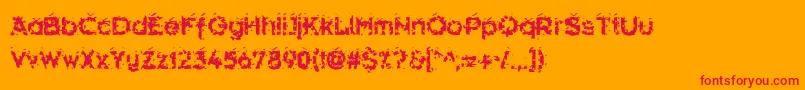 Weitere Informationen zur Hammeroi-Schriftart Hammeroi-Schriftart – Rote Schriften auf orangefarbenem Hintergrund