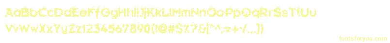 Hammeroi Font – Yellow Fonts on White Background