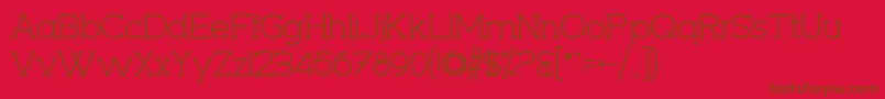 Seriffic Font – Brown Fonts on Red Background