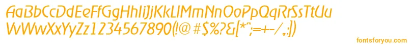Weitere Informationen zur OnstageserialLightItalic-Schriftart OnstageserialLightItalic-Schriftart – Orangefarbene Schriften