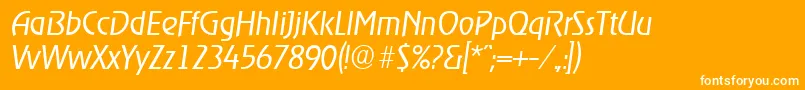 En savoir plus sur la police OnstageserialLightItalic Police OnstageserialLightItalic – polices blanches sur fond orange