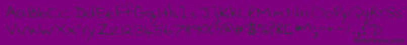 Lehn006 Font – Black Fonts on Purple Background