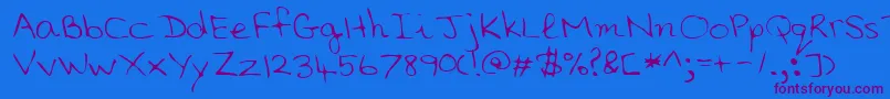 En savoir plus sur la police Lehn006 Police Lehn006 – polices violettes sur fond bleu