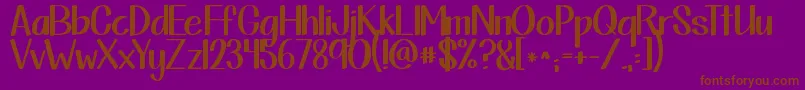 fuente Kgthisisnotgoodbye – Fuentes Marrones Sobre Fondo Morado
