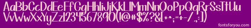 Kgthisisnotgoodbye Font – Pink Fonts on Purple Background