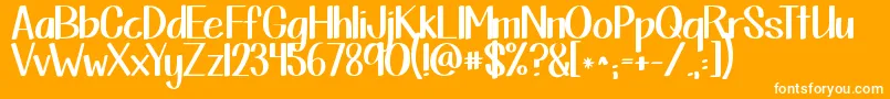 Kgthisisnotgoodbye Font – White Fonts on Orange Background