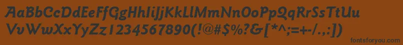 Saiba mais sobre a fonte ItcGoudySansLtBoldItalic Fonte ItcGoudySansLtBoldItalic – fontes pretas em um fundo marrom