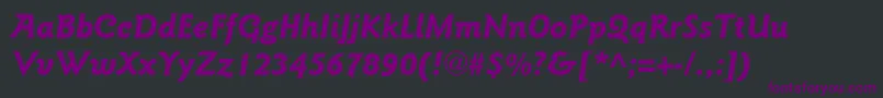 More about ItcGoudySansLtBoldItalic Font ItcGoudySansLtBoldItalic Font – Purple Fonts on Black Background
