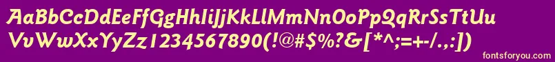 More about ItcGoudySansLtBoldItalic Font ItcGoudySansLtBoldItalic Font – Yellow Fonts on Purple Background