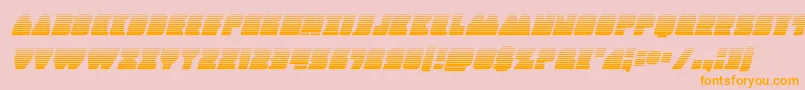 Contourofdutygradital Font – Orange Fonts on Pink Background