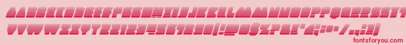 Contourofdutygradital Font – Red Fonts on Pink Background
