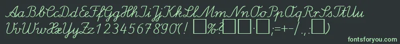 LaElDb Font – Green Fonts on Black Background