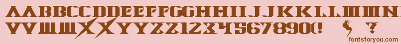 Más sobre la fuente SpaceAngel fuente SpaceAngel – Fuentes Marrones Sobre Fondo Rosa